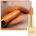 Produktbild: Lippenstift Metallic Glanz Finish Orange Glitzer Lippenstift mit Lang Anhalte...