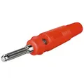 Produktbild: Wentronic WE 1093 R Bananen-Laborstecker rot mit Querlo # 11459