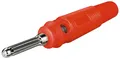 Produktbild: goobay - Bananen-Stecker mit Querloch 4 mm, trittfest, Rot