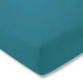 Produktbild: Estella Spannbetttuch Exquisit, Petrol, Textil, 200x200 cm, Textiles Vertrauen - Oeko-Tex®, bügelfrei, weich und anschmiegsam, perfekter Sitz, Schlaftextilien, Bettwäsche, Bettlaken, Spannbettlaken