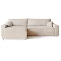 Produktbild: Bromarkt Ecksofa, Creme, Textil, 4-Sitzer, L-Form, 272x143 cm, Wohnzimmer, Sofas & Couches, Wohnlandschaften, Ecksofas