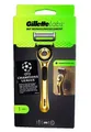 Produktbild: GilletteLabs Rasierer mit Reinigungselement und Wandhalterung, Gold Edition, neu