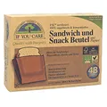Produktbild: If You Care Sandwich und Snackbeutel 100% ungebleicht für Pausenbrote, Wanderjausen etc. , 2er Pack (2 x 48 Stück)