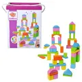 Produktbild: Eichhorn Bausteine 100088011, ab 1 Jahr, Bunte Holzbausteine, 75 Stück