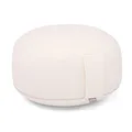 Produktbild: Bodhi Meditationskissen Rondo ECO | Yogakissen mit Bio Dinkelfüllung | Bezug aus 100% Baumwolle | Waschbarer Bezug mit praktischer Trageschlaufe | Höhe 20 cm (Natur)