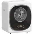 Produktbild: HOMCOM Mini Wäschetrockner mit 5 Programm 800 W 4 kg bis zu 60℃, Freistehend Wandmontierbar Ablufttrockner mit Smart-Sensor, Timer und Touch-Anzeige Trockner für Kleidung Weiß