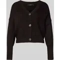 Produktbild: Vero Moda Regular Fit Strickjacke mit Schmuckknöpfen Modell 'LEA' in Black, Größe S