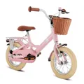 Produktbild: PUKY YOUKE Classic 12 | Kinderfahrrad ab 3 Jahre | Kinderfahrrad 12 Zoll | Ab 3 Jahren | Retro Fahrrad für Kinder mit Korb & Rücktrittbremse | Höhenverstellbar | Made in Germany | Retro Rose