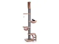 Produktbild: Canadian Cat Company Kratzbaum Deckenspanner Lofty - Cappuccino auch für große und schwere Katzen, XXL Kratzbaum deckenhoch, massiver Stamm, variable Höhe 250~275cm