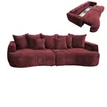 Produktbild: Big Sofa - bordeaux - Boxspringfederung - 292 cm Sofa Wohnlandschaft Couch