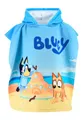 Produktbild: BlueY Badeponcho Kinder mit Kapuze 55x110 cm, Saugstarker Strandponcho & Handtuchponcho für Mädchen & Jungen, Schnelltrocknendes Mikrofaser Badetuch für Pool, Strand & Urlaub, Offizielles Motiv