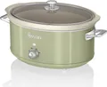Produktbild: SWAN SF17031GNEU Retro Slow Cooker 6,5L, Antihaft-Keramisches PFOA- und PTFE-freies, Vintage Grün