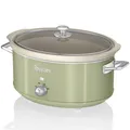 Produktbild: Retro Slow Cooker 6,5L, Antihaft-Keramisches PFOA- und PTFE-freies, Vintage 320W