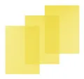 Produktbild: Pavo Einbanddeckel-Klarsichtfolie A4, PVC-Folie, 0.20 mm, 100-er Pack, Transparent/gelb