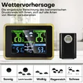 Produktbild: Funk-Wetterstation mit Farbdisplay Außensensor  Temperatur Hygrometer Datum