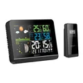 Produktbild: FunkWetterstation Hygro & Thermometer innen/außen, Farbdisplay, Uhrzeit und D...