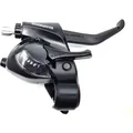 Produktbild: Shimano Schalthebel mit Bremsgriff 7-fach 2-Finger V-Brake schwarz ST-EF41