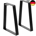 Produktbild: SIGNSTEK Tischbeine Metall schwarz 35,7cm trapezförmige Möbelfüße für Möbel aus
