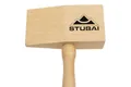 Produktbild: STUBAI HOLZHAMMER rechteckig 55 × 90 mm | Deckhammer aus Weißbuche mit Eschenstiel | ideal zum Formen von Blechen | Profi-Spenglerwerkzeug | Made in Austria | 278500
