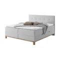 Produktbild: maison bleue Boxspringbett mit Bettkasten Catania , grau , Maße (cm): B: 182 H: 116