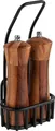 Produktbild: APS 40416 Pfeffer- und Salz-Menage URBAN, 3-teiliges Set, Salzmühle, Pfeffermühle, Gestell mit Kartenhalterung