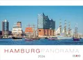 Produktbild: Hamburg Panorama Postkartenkalender 2026: Reise-Kalender mit 12 atemberaubenden Postkarten der Hansestadt. Städte-Kalender 2026. 23 x 17 cm. Querformat. (Postkartenkalender Eiland)
