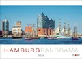 Produktbild: Hamburg Panorama Postkartenkalender 2026 | Kalender | Spiralbindung | 13 S.