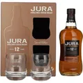 Produktbild: Jura 12 Years Old Single Malt Scotch Whisky 40% Vol. 0,7l in Geschenkbox mit 2 Gläsern