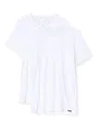 Produktbild: Skiny Herren Skiny Herren V-shirt Kurzarm 2er Pack Shirt Multipack Unterhemd, Weiß, XXL EU