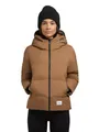 Produktbild: khujo Damen Winterjacke warme Steppjacke mit hohem Kragen und großer Kapuze Liev-YM Dark Beach Beige Gr. XL