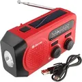 Produktbild: Notfall Radio -Solar-Dynamo-Koffer-Radio mit LED-Taschenlampe, mit Li-ion Akku