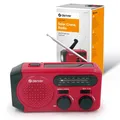 Produktbild: Denver SCR-2010MK2 Kurbelradio Notfallradio Solar AM/FM Weltempfänger SOS-Sirene