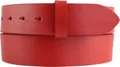 Produktbild: BELTINGER Wechselgürtel aus Vollrindleder mit Druckknöpfen 4 cm | Druckknopf-Gürtel für Damen Herren 40mm | Leder-Gürtel ohne Schnalle 4cm | Rot 105cm