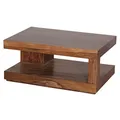 Produktbild: WOHNLING Couchtisch rechteckig Massivholz sheesham 90,0 x 60,0 x 40,0 cm, 1 St.