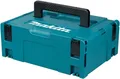 Produktbild: Makita 821550-0 MAKPAC Größe 2 Werkzeug- & Transportkoffer, Blauer Kunststoff-Systemkoffer, Stapelbar zum Systemschrank, Mit Tragegriff, 395 x 295 x 163 mm
