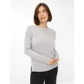 Produktbild: Brax Damen Strickpullover Style LIZ cozy grey, hellgrau, Gr. 44
