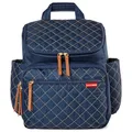 Produktbild: Skip Hop Baby Girl's Navy Diaper Backpack: Forma, Multi-Function Travel Bag with Changing Pad & Stroller Attachment, 2 Count (Pack of 1)