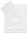 Produktbild: KiGATEX Baby Bettdecke und Kissen im Set - 100x135 cm Kinderbettdecke und 60x40 cm Kissen für Kinder Zertifiziert nach Öko-Tex - Kinderdecke mit Bärchensteppung