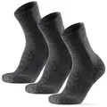 Produktbild: DANISH ENDURANCE Basicsocken Merino Hiking Light (3-Paar) Leicht & gepolstert, Anti-Blasen Socken, Ideal zum Wandern grau 39/42