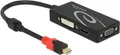 Produktbild: Delock - Videokonverter - DisplayPort - DVI, HDMI, VGA - Schwarz - retail (62855)