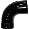 Produktbild: Schwarzes, Vitrifiziertes Winkelrohr Für Öfen 120 Mm. 90°.