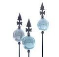 Produktbild: Dragimex Gartenstecker Metall Stecker franz. Lilie. 3x Gartenstecker Blautöne 110cm