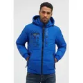 Produktbild: Winterjacke CAMP DAVID, Herren, Gr. M, blau (ocean blau), Material Rückenteil Rumpf + Ärmel: 100% Polyamid, Material Vorderteil Rumpf + Ärmel: 100% Polyester, Futter: 100% Polyester, Füllung: 100% Polyester, bedruckt, bestickt, regular fit normal, eingesetzt Rippbündchen, Jacken Winterjacke, mit Innentaschen