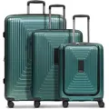 Produktbild: REDOLZ mit Laptopfach Essentials 14 Trolley Set 3-teilig ( S Exp. Front Pocket ) Pearl-Green Metallic grün 54cm - dunkelgrün