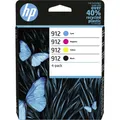 Produktbild: HP 912 Druckerpatrone 4er-Pack Original Farbe 6ZC74AE Tinte