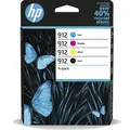 Produktbild: Tinte HP Nr. 912 6ZC74AE Gelb Cyan Magenta Schwarz Multipack Hersteller: HP