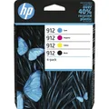 Produktbild: HP 912 4er-Pack Tintenpatrone Schwarz Cyan Magenta Gelb (Original)