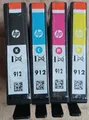 Produktbild: 4 x Original HP 912 Schwarz Cyan Magenta Gelb. Tintenpatronen 6ZC74AE