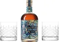 Produktbild: Don Papa Alon Rum | 700 ml – 40% Vol. | Mit 2 Tumbler-Gläsern | Bernsteinfarbene