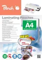 Produktbild: Peach Laminierfolien A4 80 mic glänzend PP580-02 - 100 Stück Laminiertaschen